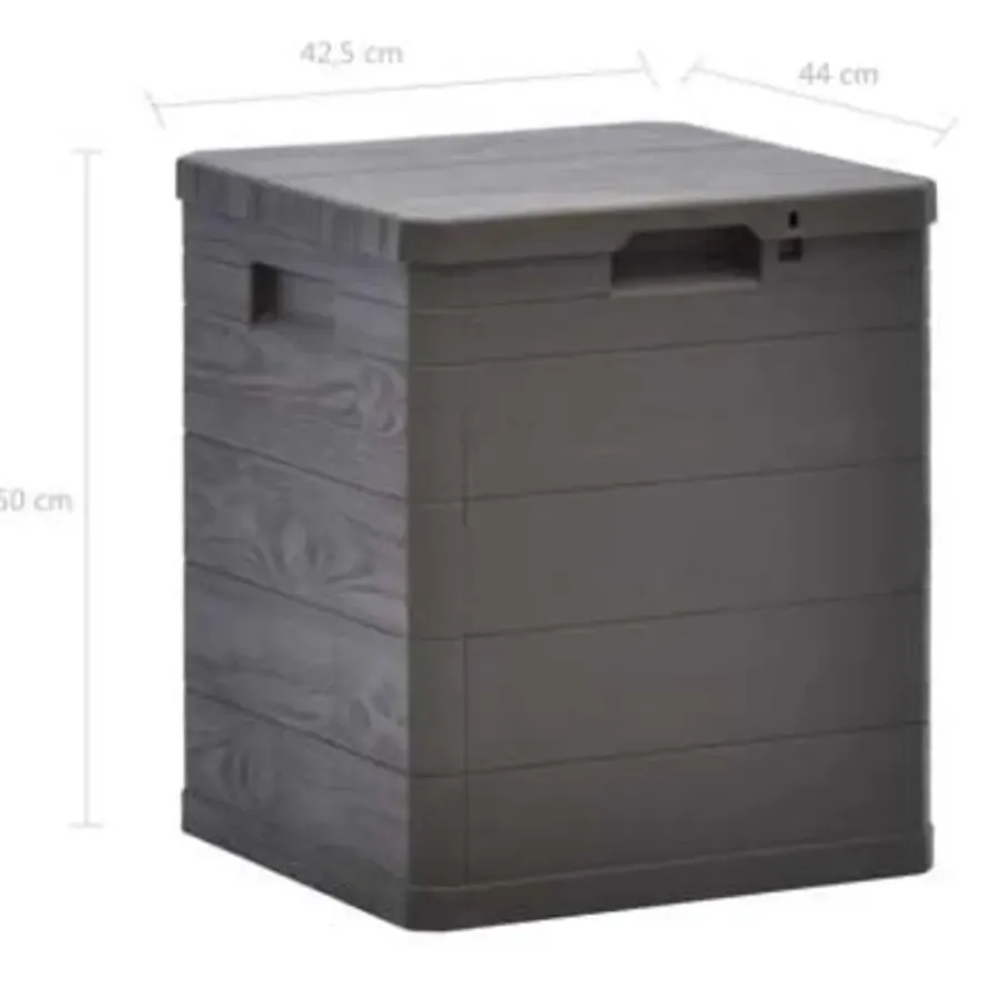 Kussenboxen-vidaXL - Tuinbox - Bruin - Kunststof