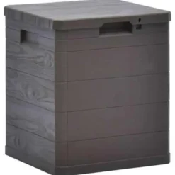 Kussenboxen-vidaXL - Tuinbox - Bruin - Kunststof