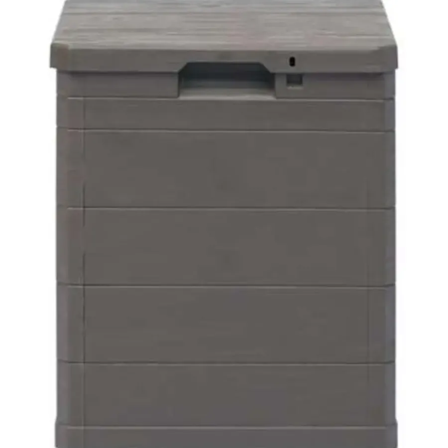 Kussenboxen-vidaXL - Tuinbox - Bruin - Kunststof