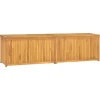 vidaXL - Tuinbox - Bruin - Teakhout - 200 x 50 x 55 cm