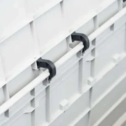Kussenboxen-vidaXL - Tuinbox - Grijs - Kunststof