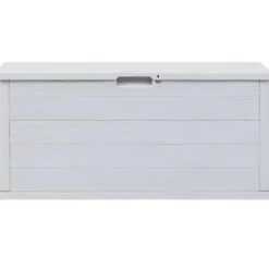 Kussenboxen-vidaXL - Tuinbox - Grijs - Kunststof