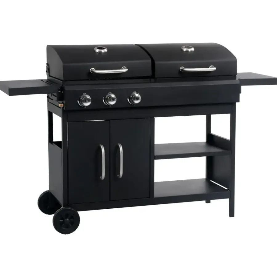 Barbecues En Accessoires-vidaXL - Tuingrill - Zwart - Staal