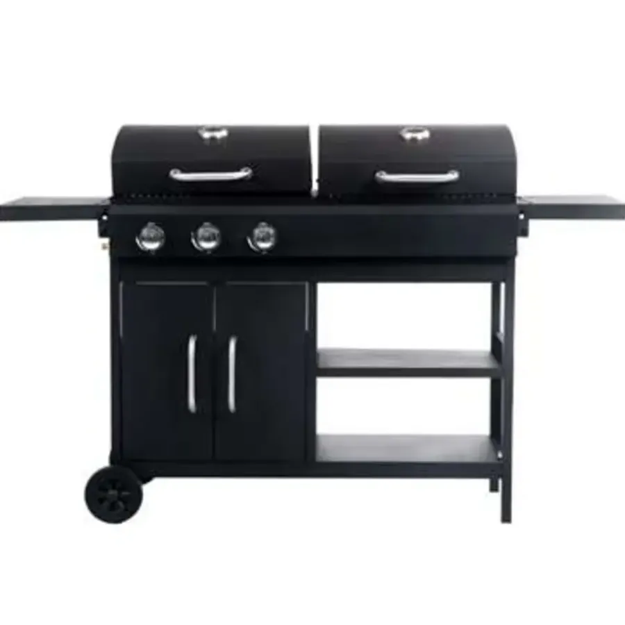 Barbecues En Accessoires-vidaXL - Tuingrill - Zwart - Staal