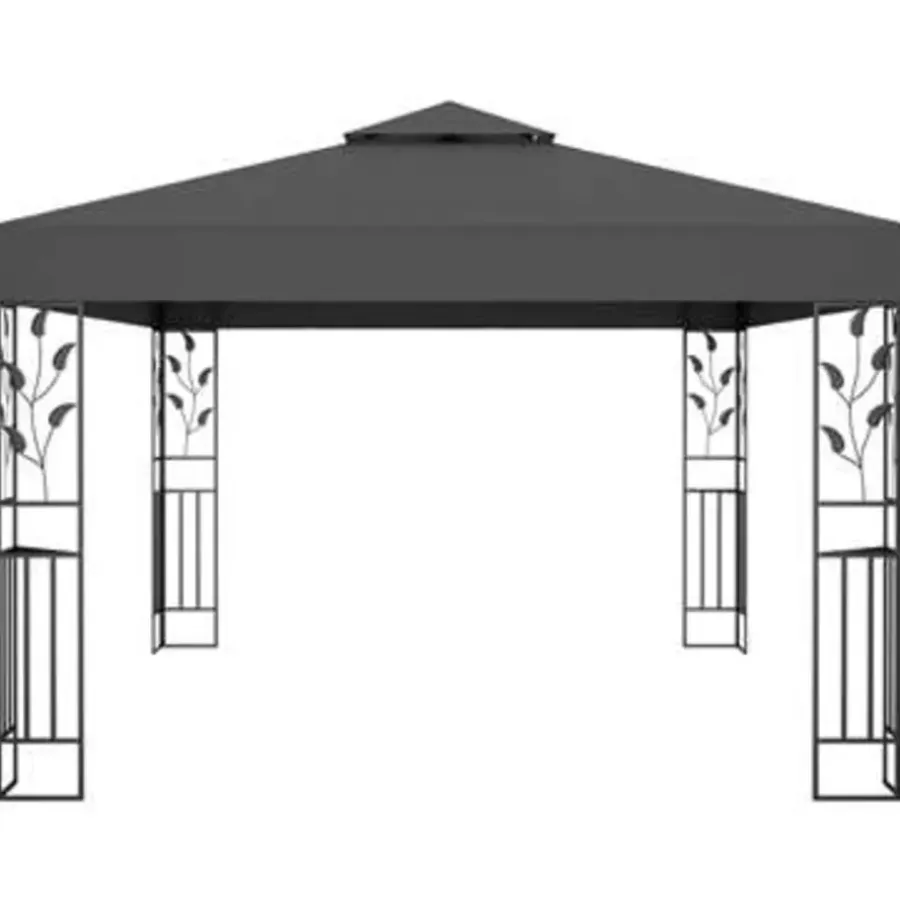 vidaXL - Tuinhuisje - Antraciet - Stof