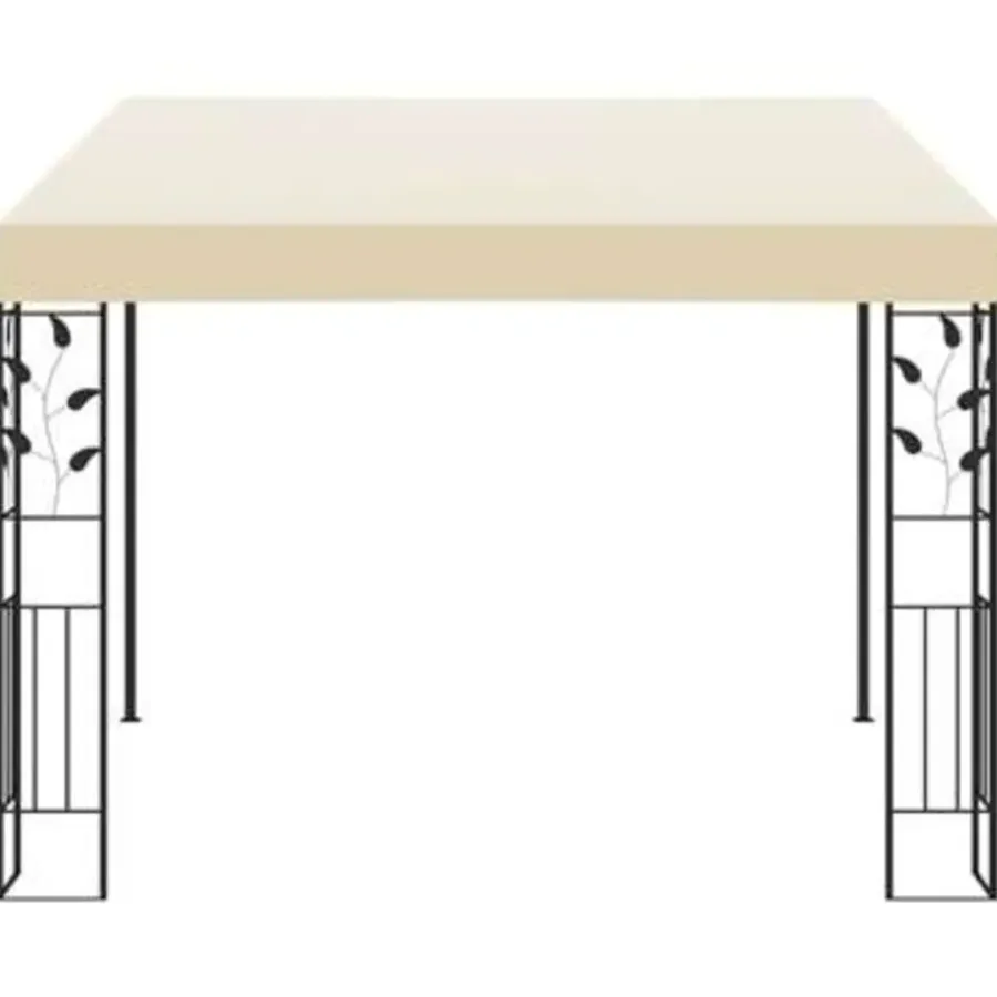 vidaXL - Tuinhuisje - Crème - Stof - 3 x 3 x 2.5 m