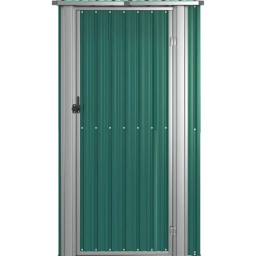 vidaXL - Tuinhuisje - Groen - Staal