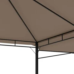 Terrasoverkappingen-vidaXL - Tuinhuisje - Taupe - Polyester