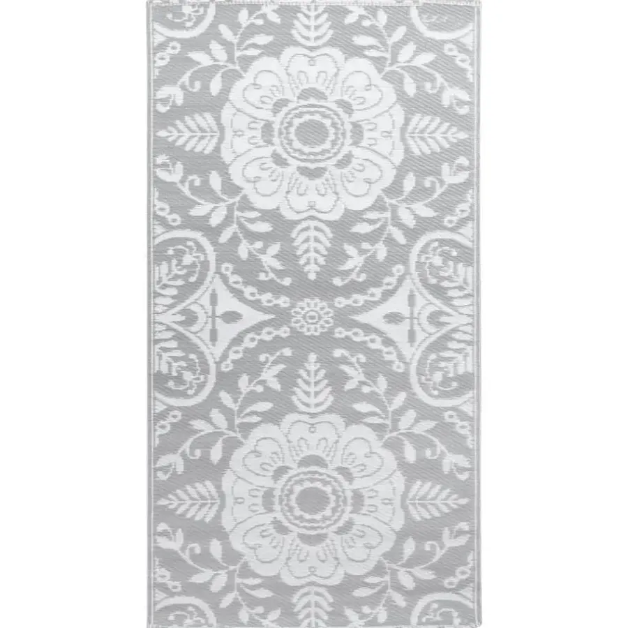 Buiten Vloerkleden|Buiten Vloerkleden-vidaXL - Tuinkleed - Grijs - Polyetheen - 160 x 230 cm