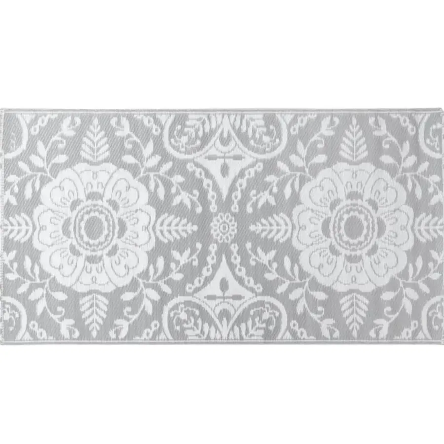 Buiten Vloerkleden|Buiten Vloerkleden-vidaXL - Tuinkleed - Grijs - Polyetheen - 160 x 230 cm