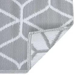 Buiten Vloerkleden|Buiten Vloerkleden-vidaXL - Tuinkleed - Grijs - Polyetheen - 190 x 290 cm