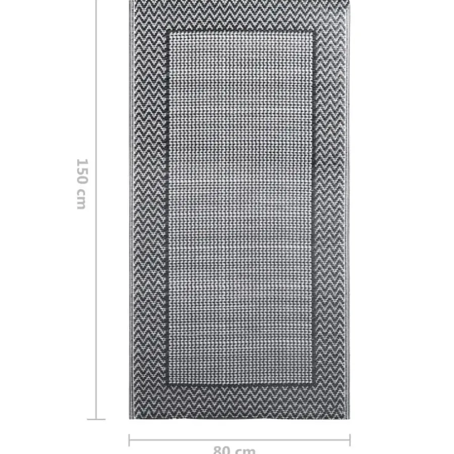 vidaXL - Tuinkleed - Grijs - Polyetheen - 80 x 150 cm