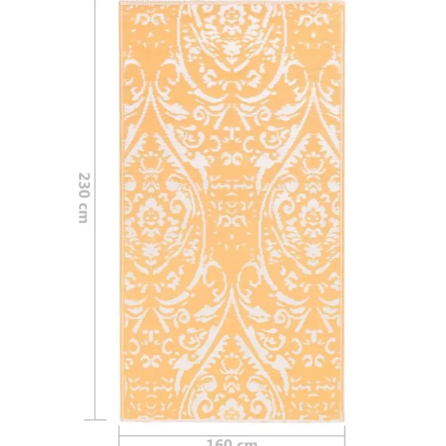 vidaXL - Tuinkleed - Oranje - Polyetheen - 160 x 230 cm