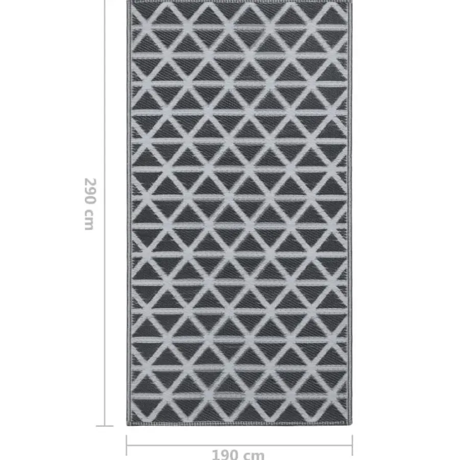 vidaXL - Tuinkleed - Zwart - Polyetheen - 190 x 290 cm