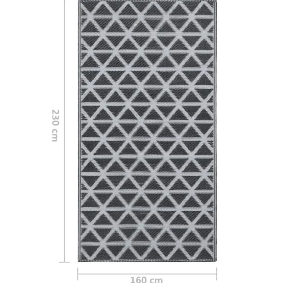 vidaXL - Tuinkleed - Zwart - Polyetheen - 160 x 230 cm