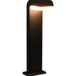 Staande Lampen-vidaXL - Tuinlamp - Zwart - Aluminium - 16 x 10 x 50 cm