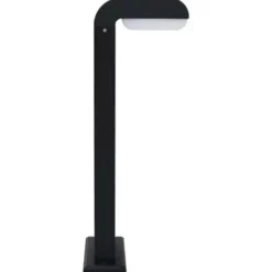 Staande Lampen-vidaXL - Tuinlamp - Zwart - Aluminium - 16 x 10 x 50 cm