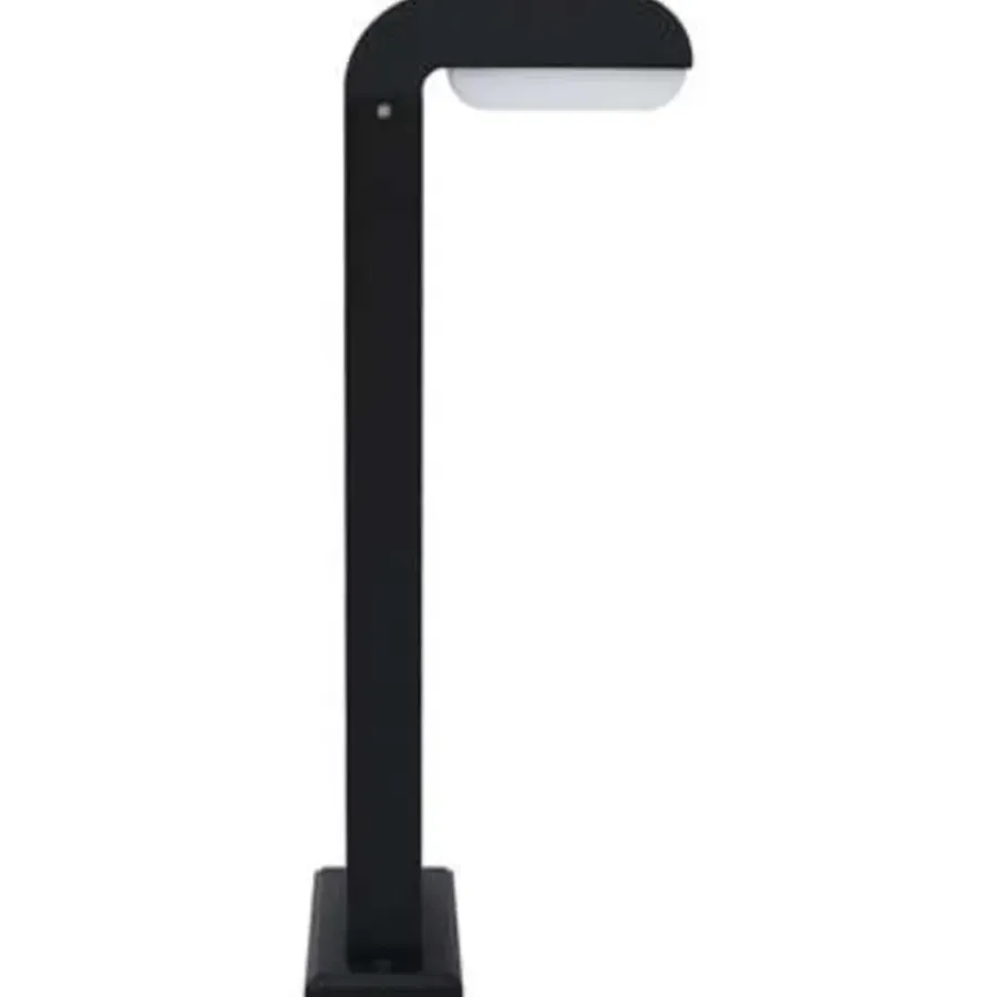 Staande Lampen-vidaXL - Tuinlamp - Zwart - Aluminium - 16 x 10 x 50 cm
