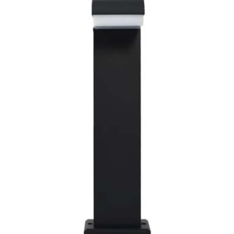 Staande Lampen-vidaXL - Tuinlamp - Zwart - Aluminium - 16 x 10 x 50 cm