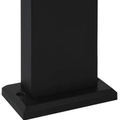 Staande Lampen-vidaXL - Tuinlamp - Zwart - Aluminium - 16 x 10 x 50 cm