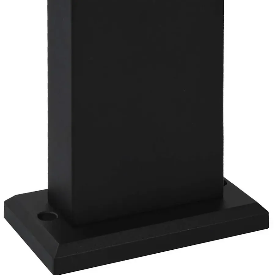 Staande Lampen-vidaXL - Tuinlamp - Zwart - Aluminium - 16 x 10 x 50 cm