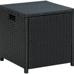 Tuinsets|Tuinsets-vidaXL - Tuinloungeset - Zwart - Poly rattan - 6 stuks - Met kussens