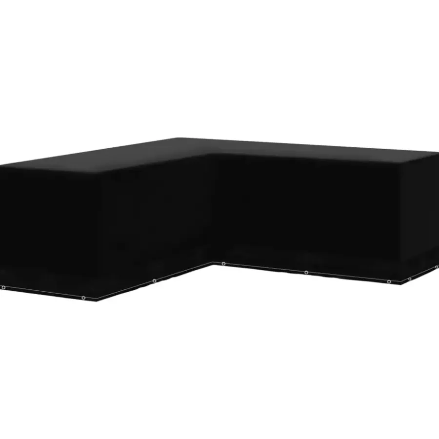 Tuinmeubelbeschermers-vidaXL - Tuinmeubel Hoes - Zwart - Polyetheen - 250 x 250 x 90 cm