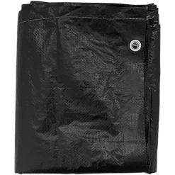 Tuinmeubelbeschermers-vidaXL - Tuinmeubel Hoes - Zwart - Polyetheen - 250 x 250 x 90 cm