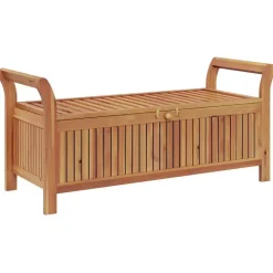vidaXL - Tuinopbergbank - Bruin - Hout