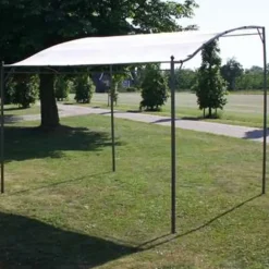 vidaXL - Tuinpaviljoen - Crème - Stof - 2 stuks