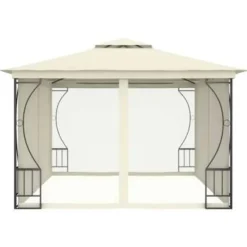 vidaXL - Tuinpaviljoen - Crème - Stof