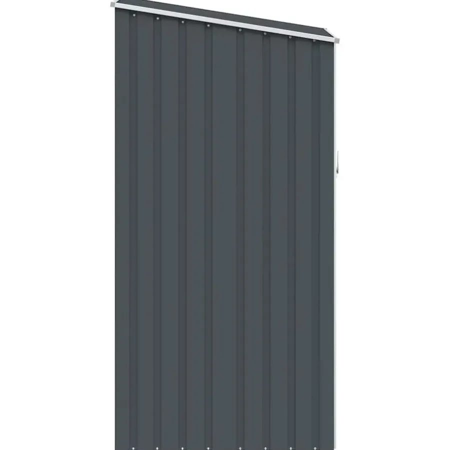 vidaXL - Tuinschuur - Antraciet - Staal