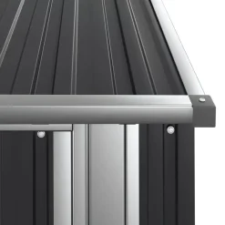vidaXL - Tuinschuur - Antraciet - Staal