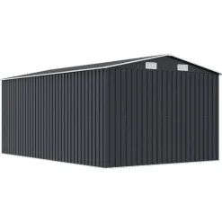Tuinhuizen-vidaXL - Tuinschuur - Antraciet - Staal