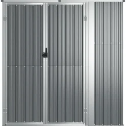 vidaXL - Tuinschuur - Grijs - Staal