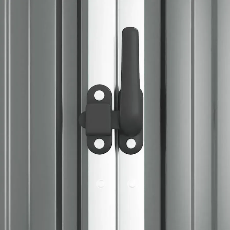 vidaXL - Tuinschuur - Grijs - Staal