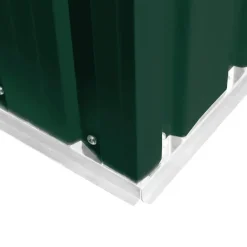 vidaXL - Tuinschuur - Groen - Staal