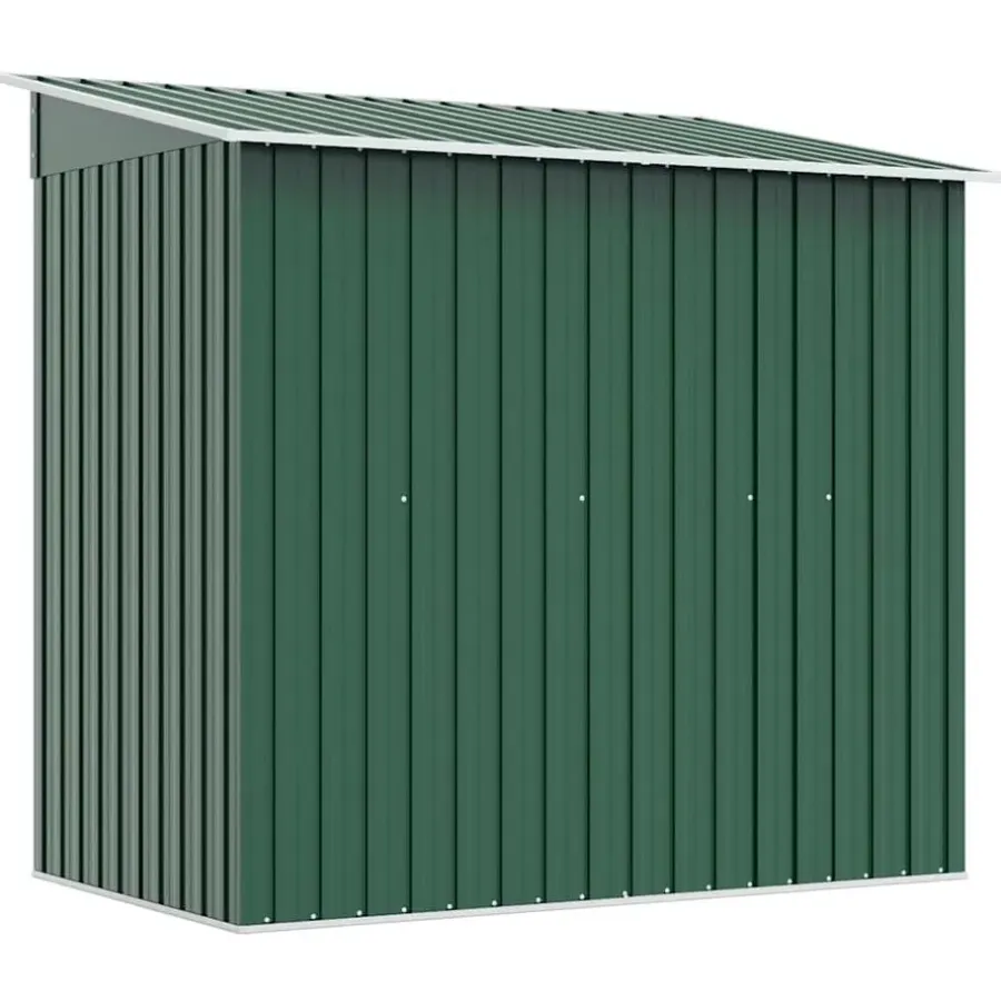 vidaXL - Tuinschuur - Groen - Staal