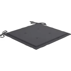 Tuinsets-vidaXL - Tuinset - Antraciet - Bamboe - 40 x 40 x 3 cm