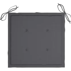 Tuinsets-vidaXL - Tuinset - Antraciet - Bamboe - 40 x 40 x 3 cm