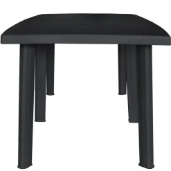 vidaXL - Tuinset - Antraciet - Kunststof - 9 stuks