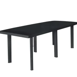 vidaXL - Tuinset - Antraciet - Kunststof - 9 stuks