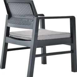 Bistro- & Balkonsets-vidaXL - Tuinset - Antraciet - Kunststof