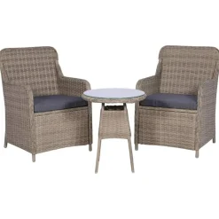 vidaXL - Tuinset - Bruin - Poly rattan