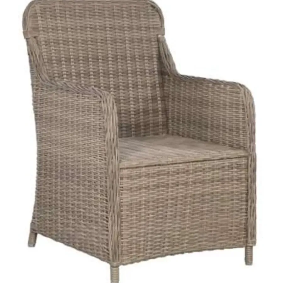 vidaXL - Tuinset - Bruin - Poly rattan