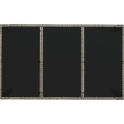 Tuinsets-vidaXL - Tuinset - Grijs - Poly rattan - 150 cm - 5 stuks - Met kussens