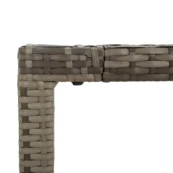 Tuinsets-vidaXL - Tuinset - Grijs - Poly rattan - 150 cm - 5 stuks - Met kussens