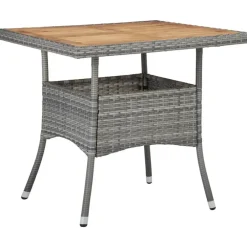 Bistro- & Balkonsets-vidaXL - Tuinset - Grijs - Poly rattan