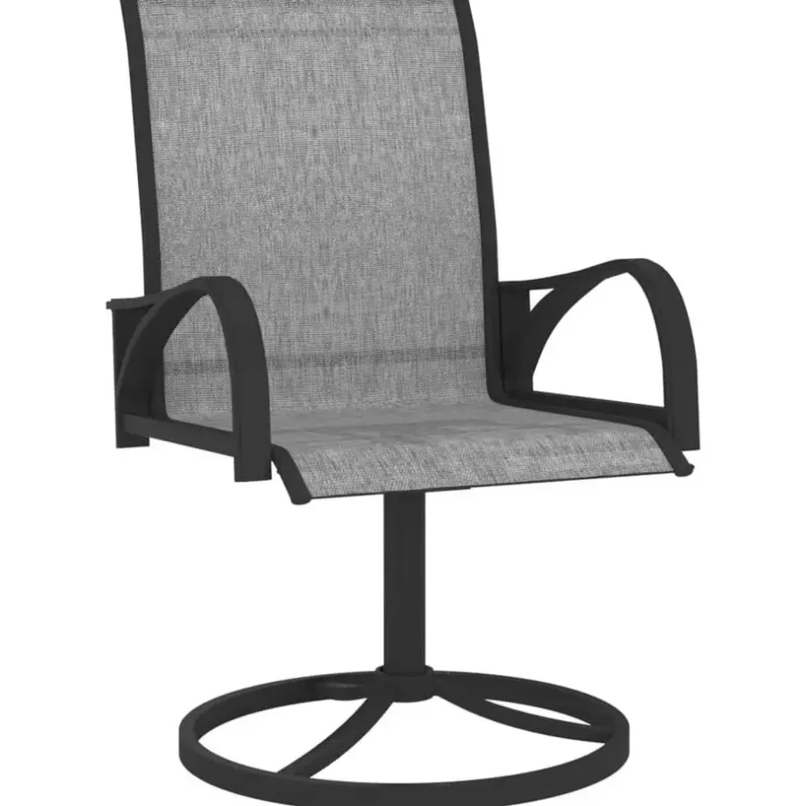 Bistro- & Balkonsets-vidaXL - Tuinset - Grijs - Staal - 80 cm tafellengte