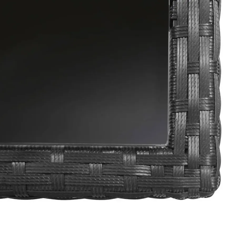 vidaXL - Tuinset - Zwart - Poly rattan